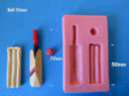 Cricket Bat and Ball Silicone Mould - Click Image to Close